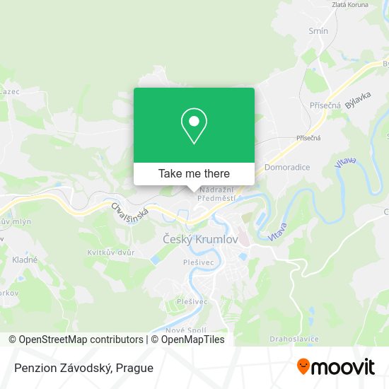Penzion Závodský map