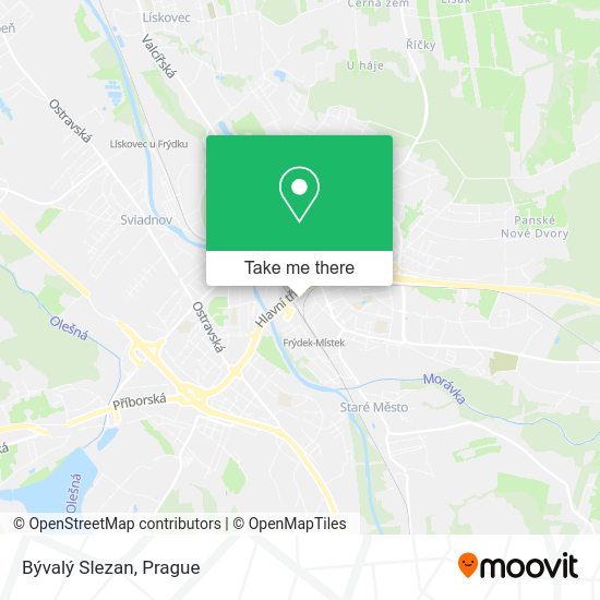 Bývalý Slezan map