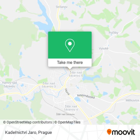 Kadeřnictví Jaro map