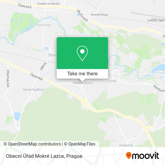 Obecní Úřad Mokré Lazce map