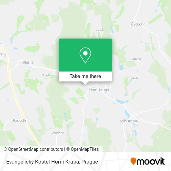 Evangelický Kostel Horní Krupá map