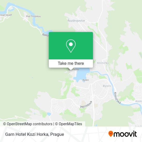 Garn Hotel Kozí Horka map