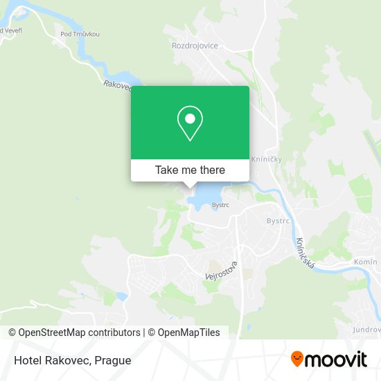 Hotel Rakovec map