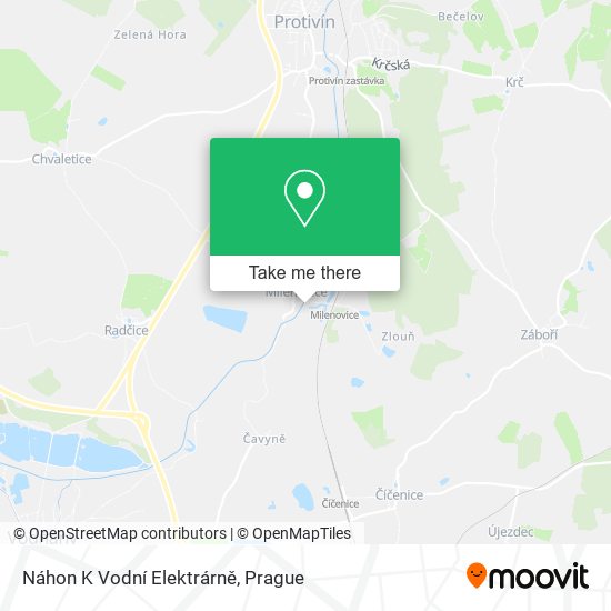 Náhon K Vodní Elektrárně map