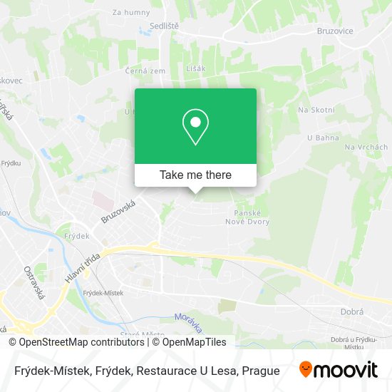 Frýdek-Místek, Frýdek, Restaurace U Lesa map