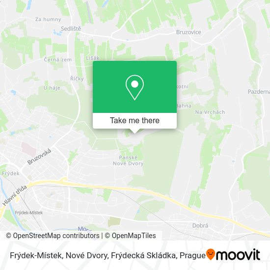 Frýdek-Místek, Nové Dvory, Frýdecká Skládka map
