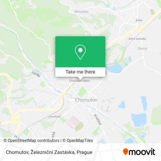Chomutov, Železniční Zastávka map
