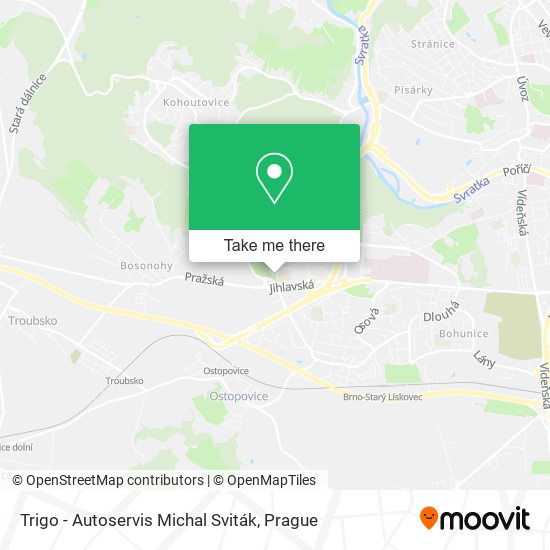 Trigo - Autoservis Michal Sviták map