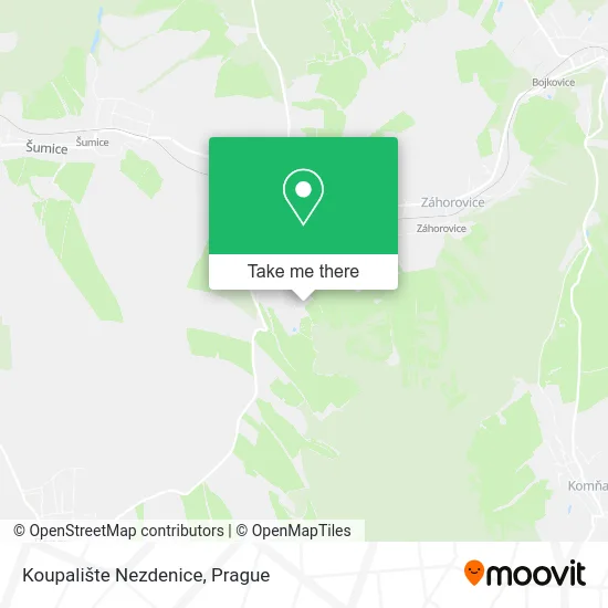 Карта Koupalište Nezdenice