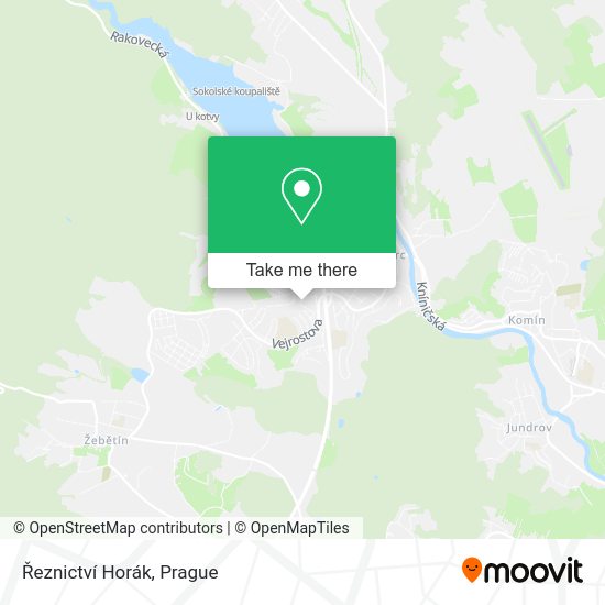 Řeznictví Horák map