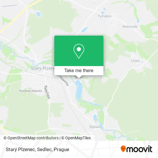 Карта Starý Plzenec, Sedlec