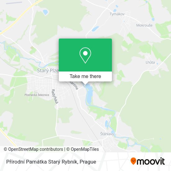 Přírodní Památka Starý Rybník map