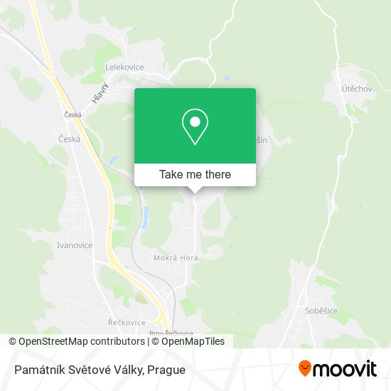 Památník Světové Války map