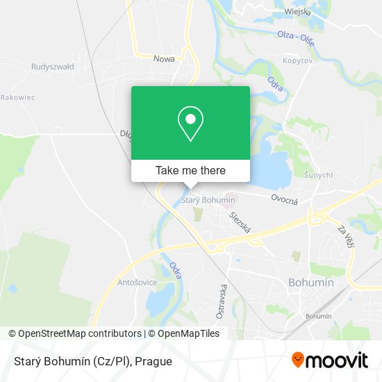 Starý Bohumín (Cz/Pl) map