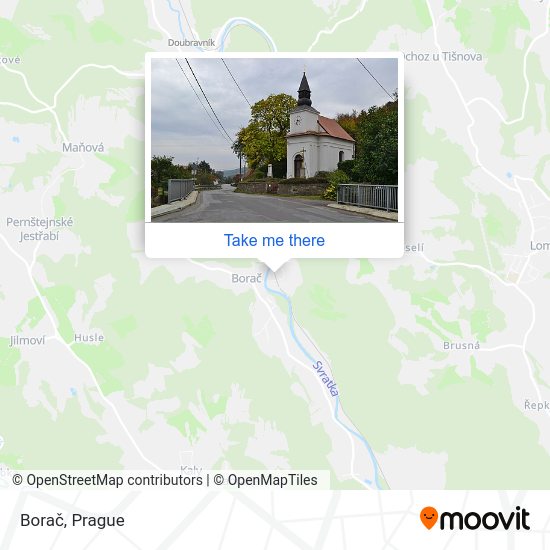 Borač map