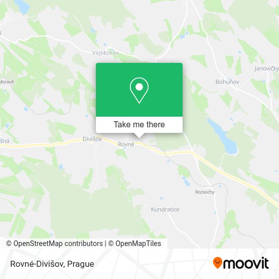 Rovné-Divišov map