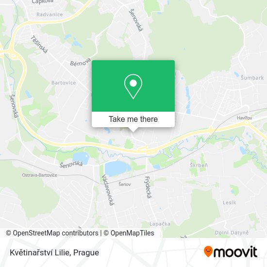 Květinařství Lilie map