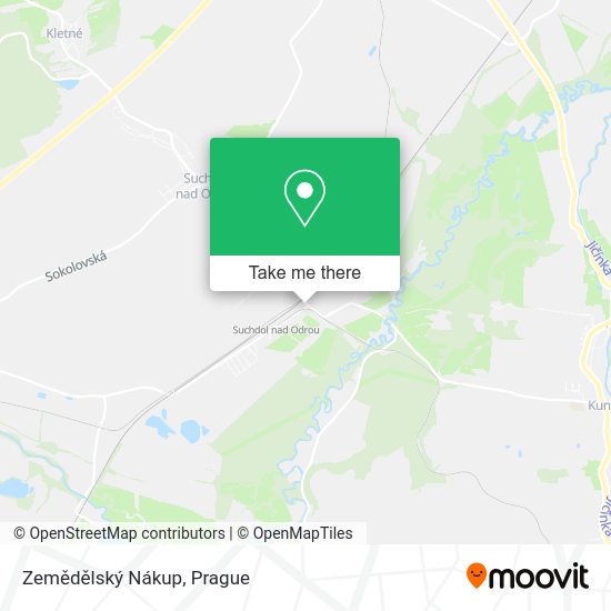 Zemědělský Nákup map