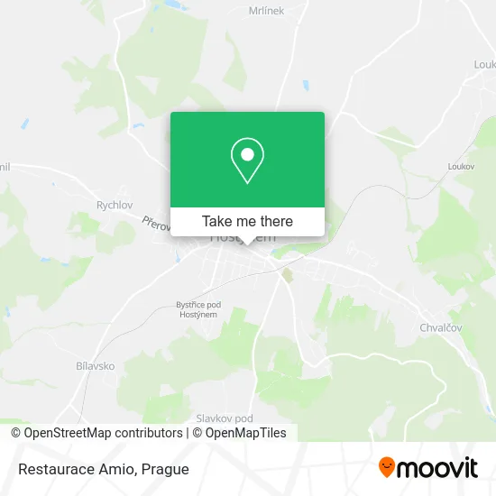 Restaurace Amio map