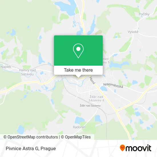 Карта Pivnice Astra G