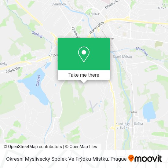 Okresní Myslivecký Spolek Ve Frýdku-Místku map