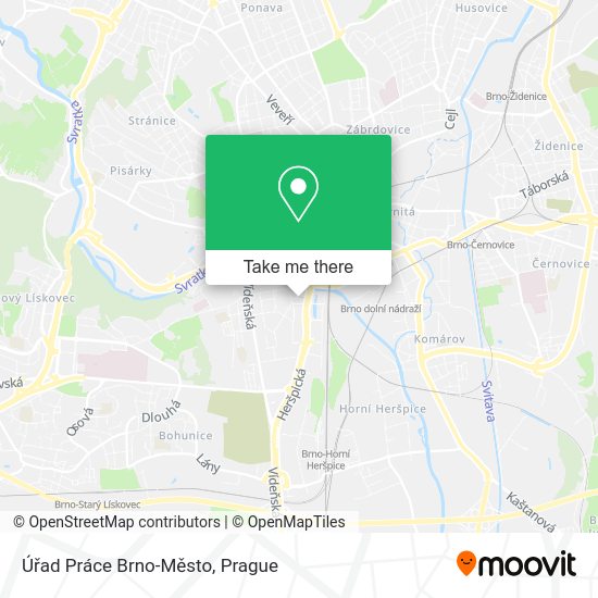 Úřad Práce Brno-Město map