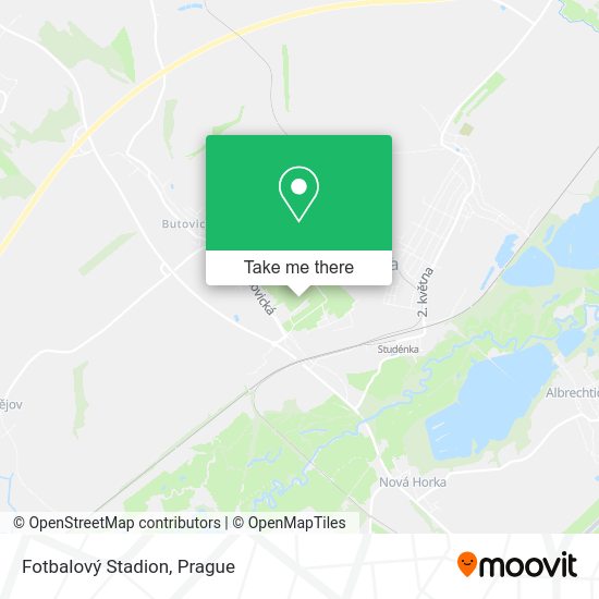 Fotbalový Stadion map