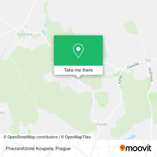 Карта Priessnitzové Koupele