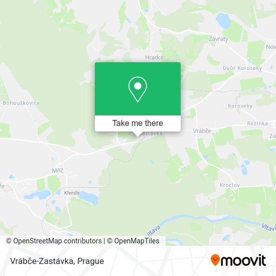 Карта Vrábče-Zastávka