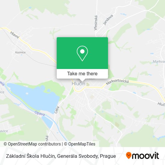 Základní Škola Hlučín, Generála Svobody map