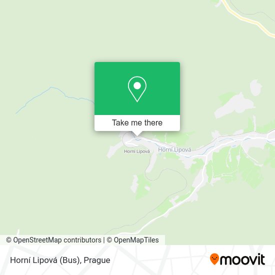 Horní Lipová (Bus) map