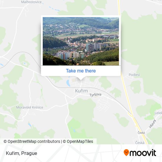 Kuřim map