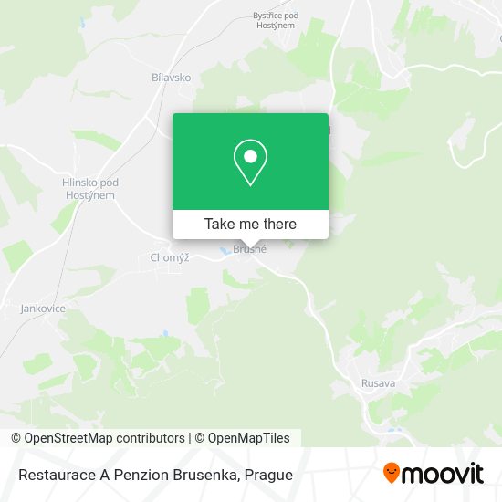 Restaurace A Penzion Brusenka map