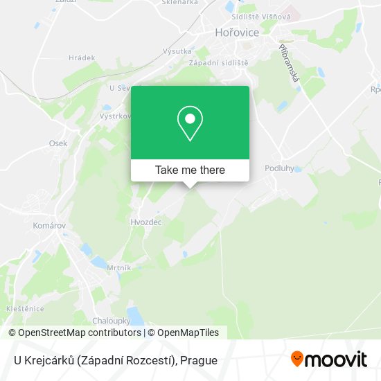 U Krejcárků (Západní Rozcestí) map