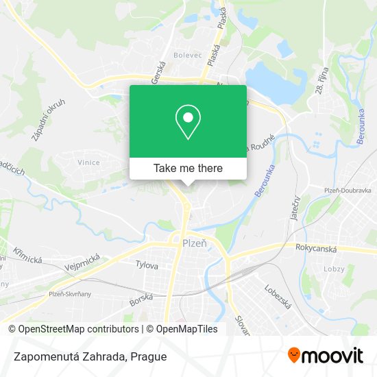 Zapomenutá Zahrada map