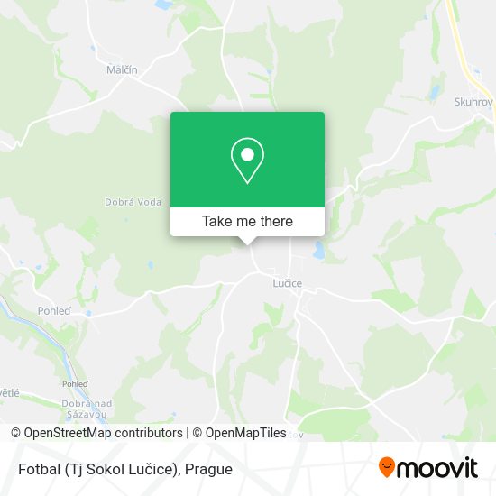 Fotbal (Tj Sokol Lučice) map
