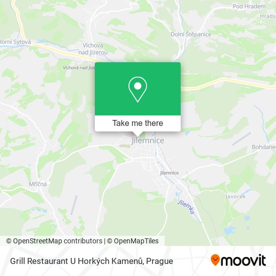 Grill Restaurant U Horkých Kamenů map