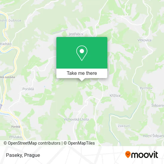 Карта Paseky