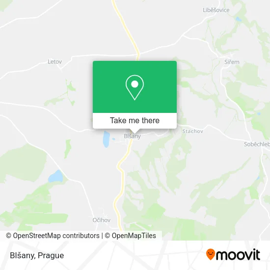 Карта Blšany