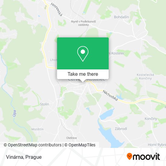 Карта Vinárna