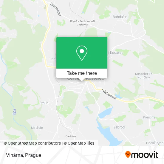 Карта Vinárna