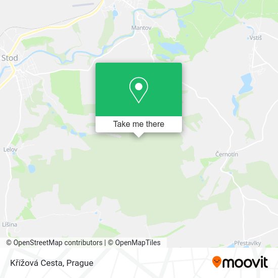 Křížová Cesta map