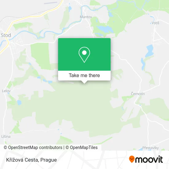 Křížová Cesta map