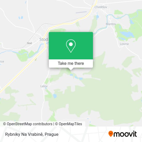 Rybníky Na Vrabině map