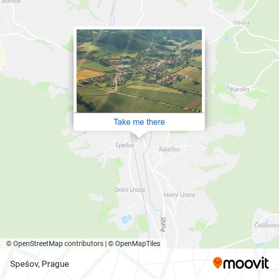 Spešov map