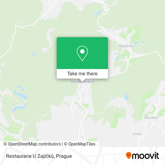 Restaurace U Zajíčků map