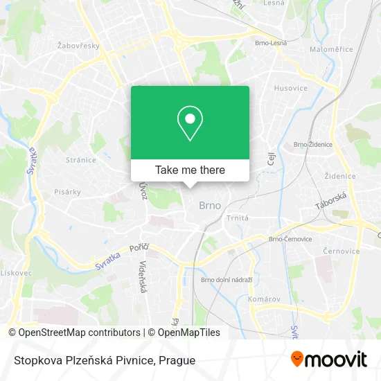 Карта Stopkova Plzeňská Pivnice