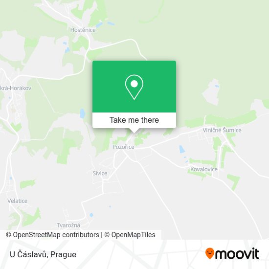 U Čáslavů map