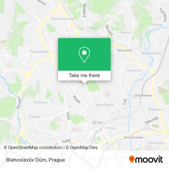 Blahoslavův Dům map
