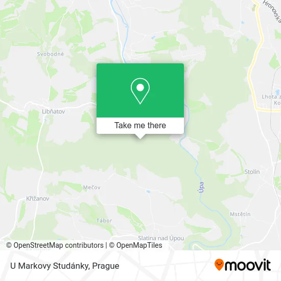 Карта U Markovy Studánky